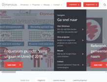 Tablet Screenshot of dimensus.nl